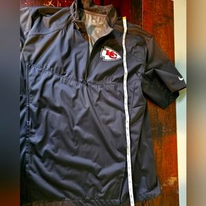 Nike Black Half-Zip Pullover with Red Logo